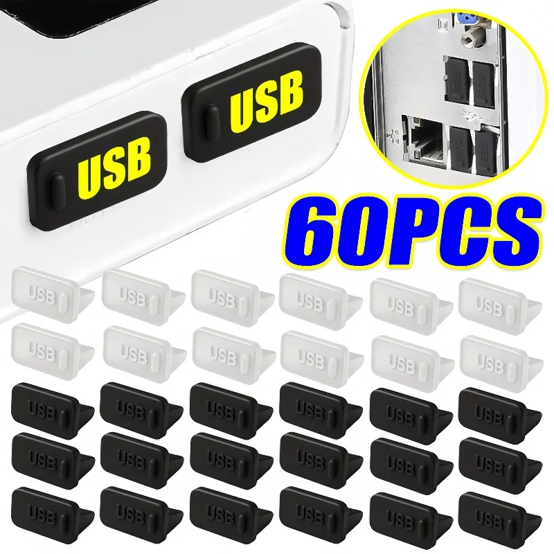 Laptop Accessories Protector - Silikon USB-Anschluss Staubschutzkappe Anti-Staub-Abdeckung Schutzkappe für