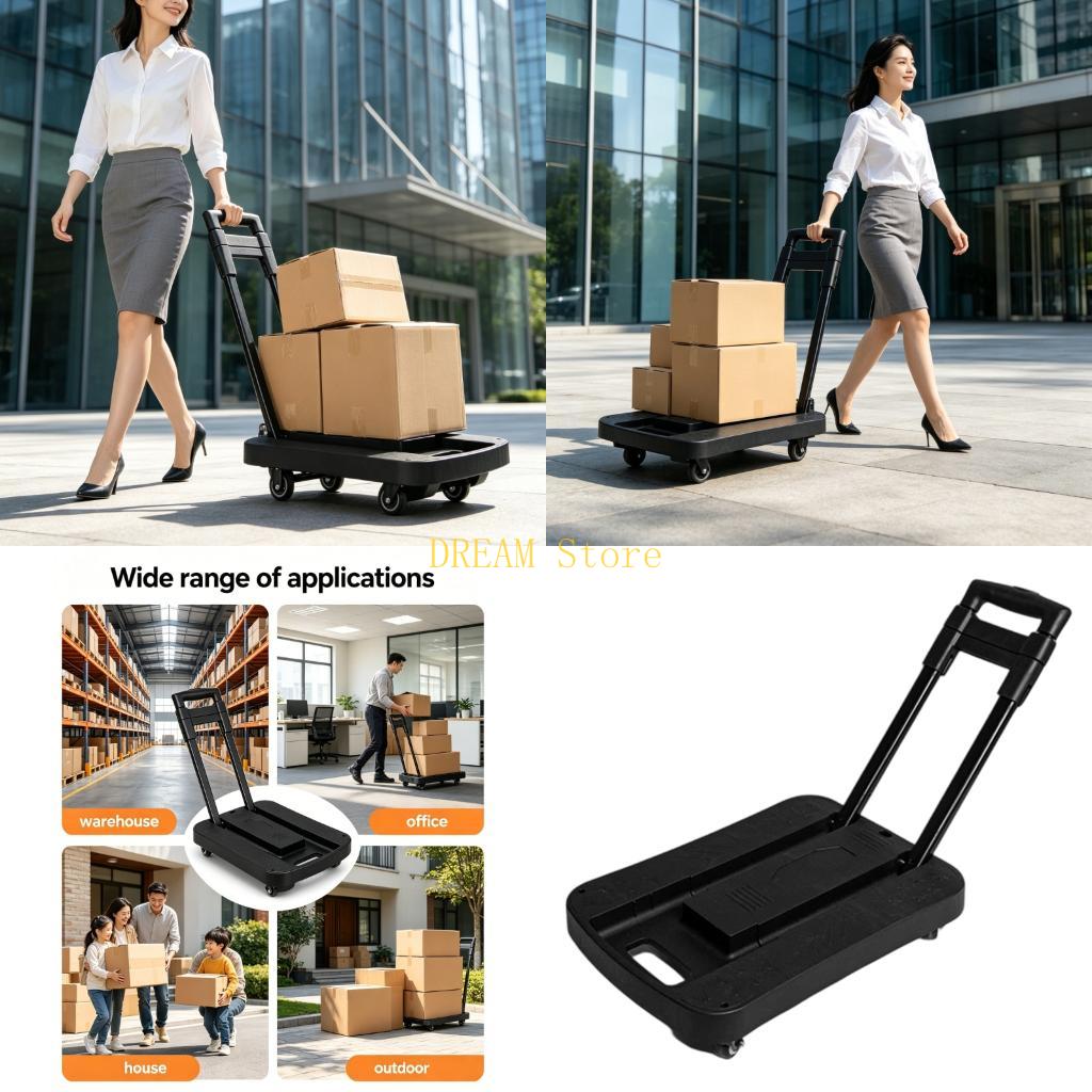 Laptop Accessories Bag For Men - Computer-Tower-Handwagen, einziehbare, kleine, faltbare Pritsche für